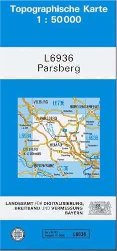 TK50 L6936 Parsberg: Topographische Karte 1:50000 (TK50 Topographische Karte 1:50000 Bayern) von Landesamt für Digitalisierung, Breitband und Vermessung, Bayern
